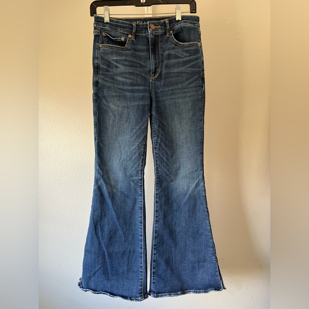 American Eagle Outfitters Dark Blue Flare Jeans
